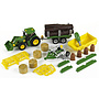 Klein - John Deere Timber And Hay Transport Tractor With Carriage 14 Cm