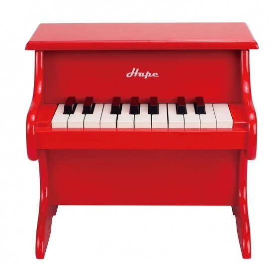 Hape - Wooden Piano 18 Keys Röd