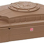 Step2 - Sandlåda With Lid Junior 107 X 71 Cm Brun