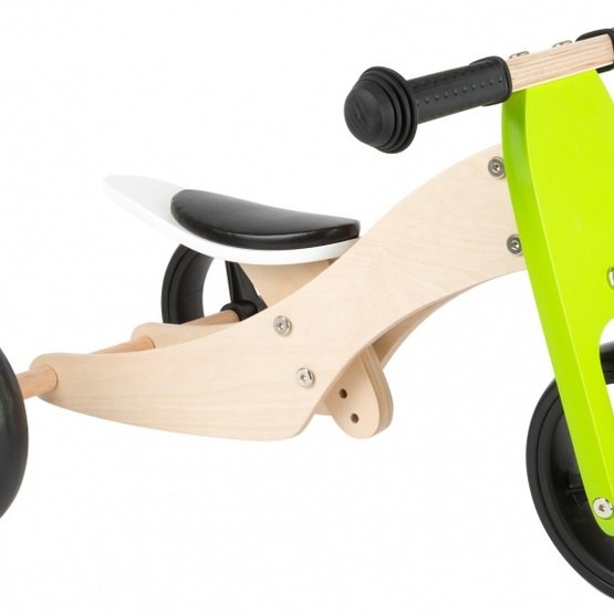 Small Foot Balanscykel Tricycle Trike 2-In-1 Loopfiets 10 Tum Junior Grön