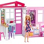 Barbie - Play Set Malibuhuis Girls 38 X 46 X 13 Cm Vit/Rosa