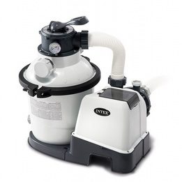 Intex - Sand Filter Pump 220-240V 8M3 Liter Per Timma Vit