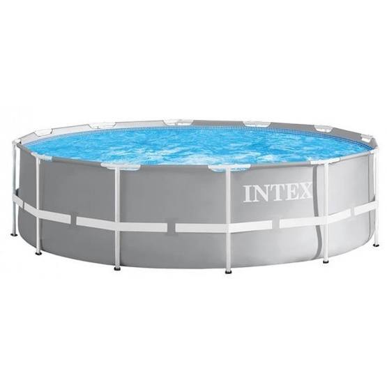 Intex - Pool Med Pump 26716Gn Prism 366 X 99 Cm Grå