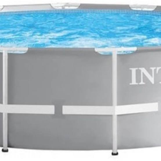 Intex – Above Ground Swimming Pool Without Pump 26710Np Prism 366 X 76 Cm Grå