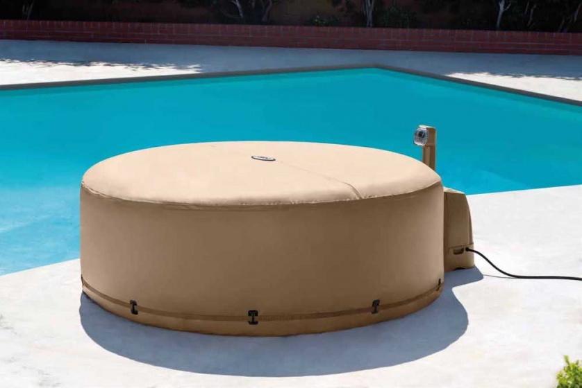 Intex Jacuzzi Cover Energy Saving Purespa Beige