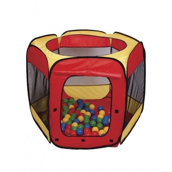 Paradiso Toys - Play Tent With 100 Balls Röd/Gul