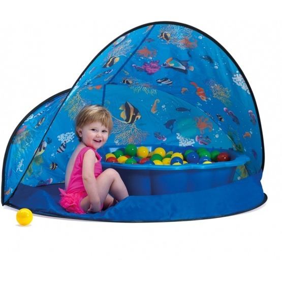 Paradiso Toys - Play Tent With Ball Pit 50 Balls 120 X 80 Cm Blå