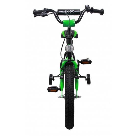 Amigo - BMX Cykel - Bmx Fun 16 Tum Grön/Matte Svart