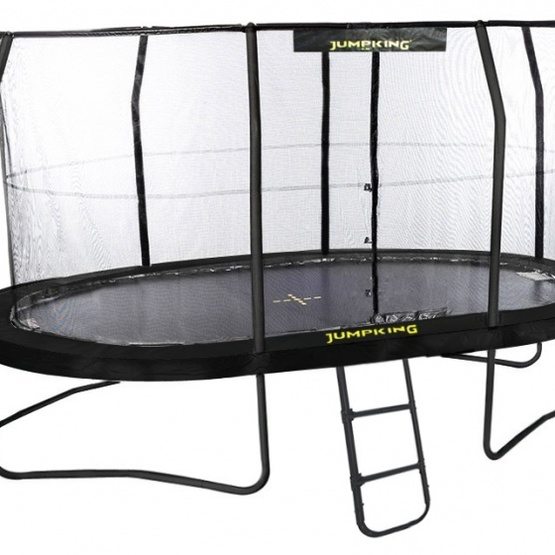 Jumpking - Studsmatta - With Net And Ladder Jumppod Oval457 X 305 Cm Svart (2016)