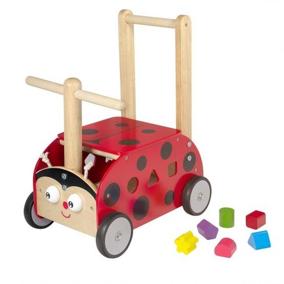 Im Toy - Ladybug Trolley And Pushchair Junior 45 Cm Röd