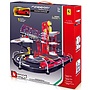 Bburago - Race & Play Garageset With Ferrari F12 1:43 Röd