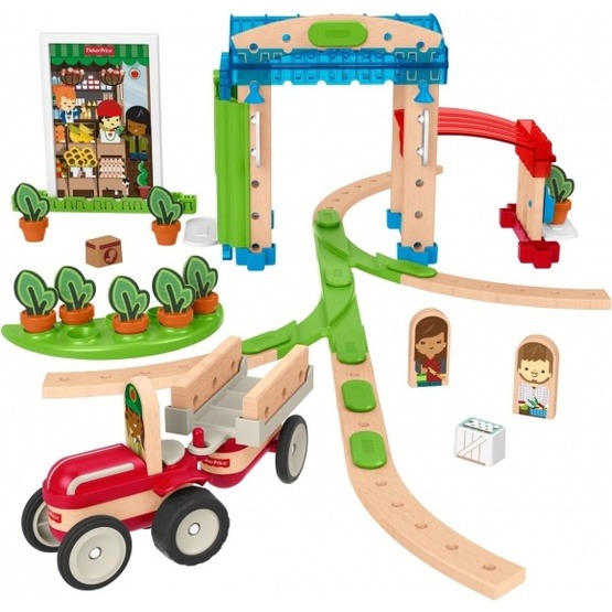 Fisher Price - Construction Kit Wonder Makerscity Wood 75-Piece