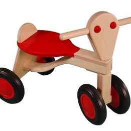 Van Dijk Toys - Balanscykel - Loopfiets Berken Junior Röd