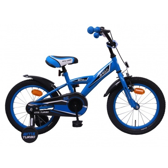 Amigo - BMX Cykel - Bmx Turbo 16 Tum Blå