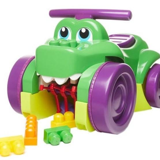 Mega Bloks - Construction Trolley Construction Toys Krokodil 26 Delar