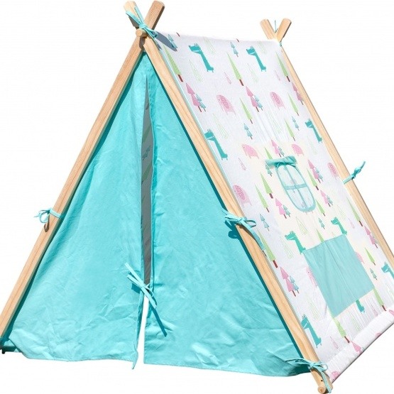 Small Foot Play Tent Elephant And Crocodile131 Cm Wood 2-Piece
