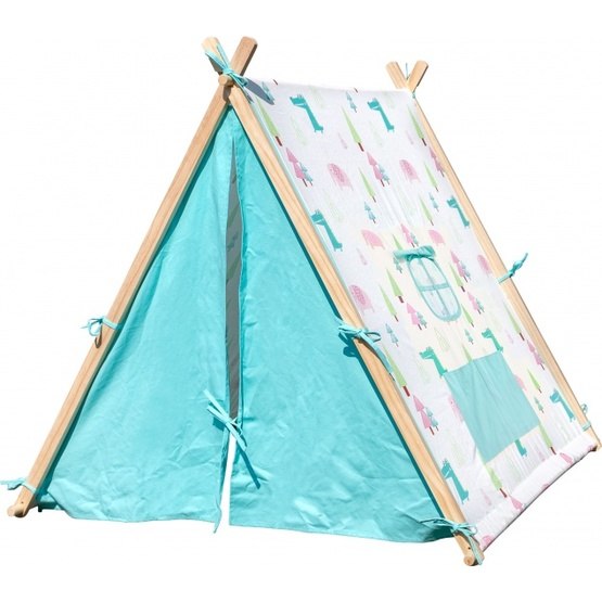 Small Foot - Play Tent Elephant And Crocodile131 Cm Wood 2-Piece