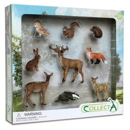 Collecta - Skogsdjur I Presentförpackning 9 Delar