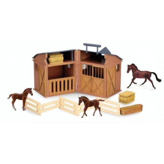 Collecta - Play Set Stable With Animals And Accessories 11-Piece