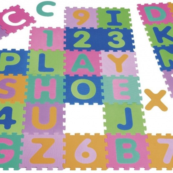 Playshoes - Floor Puzzle Junior 30 Cm Foam 36-Piece