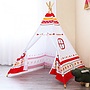 Sunny - Tepee Tent Led160 Cm Vit/Röd/Gul