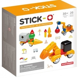 Stick-O - Magnetic Kit Construction 26 Delar Mångfärgad