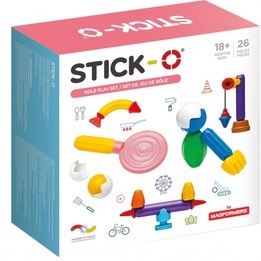 Stick-O - Magnetic Construction Set Role Play 26 Delar