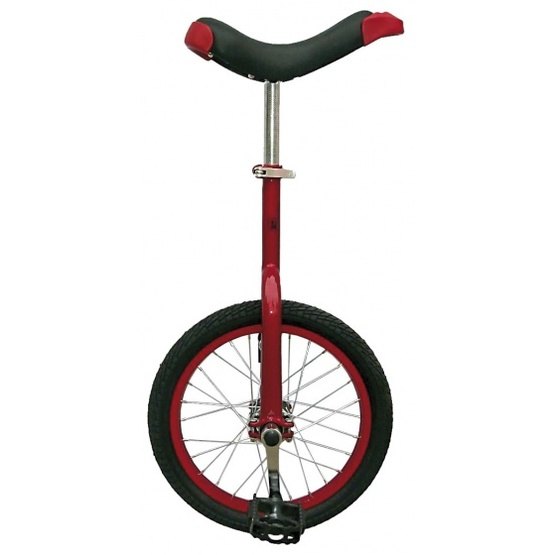 Fun - Enhjuling - 16 Tum Röd