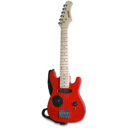 Bontempi - Elektrisk Gitarr Wood 6 Strings 770 Mm Röd