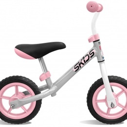 Skids Control - Balanscykel - Loopfiets 10 Tum Junior Grå/Rosa