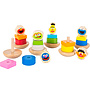 Small Foot - Wooden Stacking Figure Sesame Street Grover 9 Cm