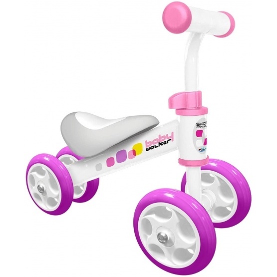Skids Control – Sparkcykel – Loopfiets Junior Vit/Rosa