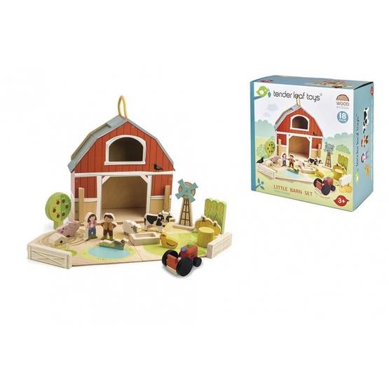 Tender Toys - Portable Farm Play Set Junior 18-Piece