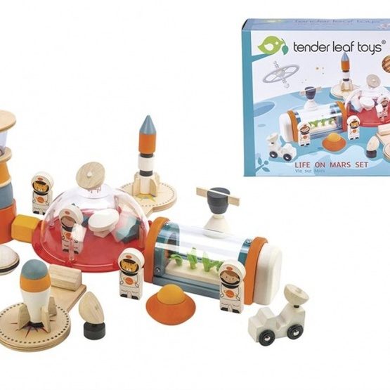 Tender Toys Space Station Play Set March Junior 16-Piece