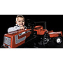 Rolly Toys - Step Tractor Rollyfarmtracfiat Centenario 150 Cm Röd