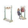 Tender Leaf Toys - Clothes Rack With Clothes Hangers Grön Junior