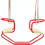 Swing King - Gunga - Duo Swing Steel/Wood Double Röd/Brun