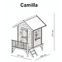 Swing King - Lekstuga - Camilla Med Rutschkana Fsc Wood