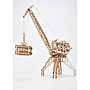 Wood Trick - Model Crane With Container Wood 31 X 57 Cm