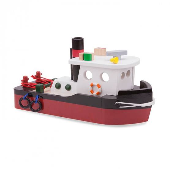 New Classic Toys - Bogserbåt 34,5 Cm Röd/Svart