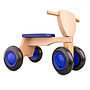 New Classic Toys - Balanscykel - Balance Bike Road Star4 Wheels 50 Cm Wood Blå