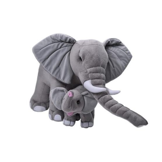 Wild Republic - Mjukisdjur Toy Elephant 40 Cm Junior Plush Grå 2-Piece