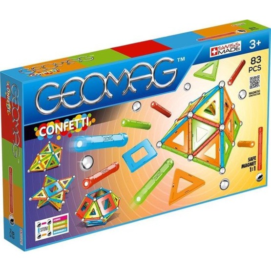 Geomag - Construction Set Confetti 83 Delar