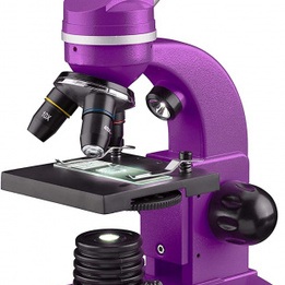 Bresser - Mikroskop 29 Cm Steel Lila 28 Delar