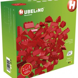 Hubelino - Roof Tile Set Junior 28.5 X 11 Cm Röd 124-Piece