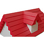 Hubelino - Roof Tile Set Junior 28.5 X 11 Cm Röd 124-Piece