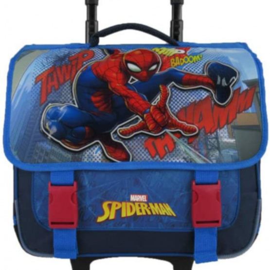 Marvel - Resväska - Ryggsäcks Set - Spider-Man Boys 38 Cm Polyester Blå