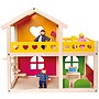 Tooky Toy - Dockskåp With Furnishing Girls 43 Cm Wood 14-Part