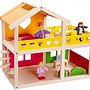 Tooky Toy - Dockskåp With Furnishing Girls 43 Cm Wood 14-Part