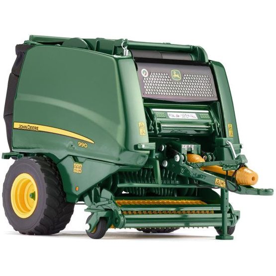 Wiking - Miniature Baler John Deere 990Die-Cast Zinc 1:32 Grön
